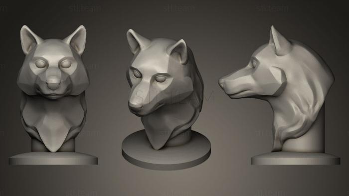 3D model Wolf art (STL)